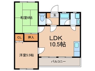 パ－クサイド小川の物件間取画像